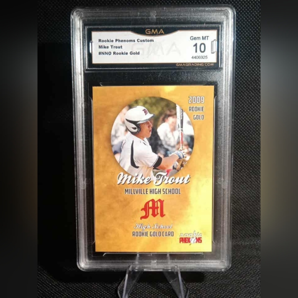MIKE TROUT Millville High School 2009 Rookie Phenoms Baseball Card  #MT19 GM-MT